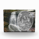 Bloc Photo Jolie peinture à l'huile de cascade Ajouter votre  (Devant)