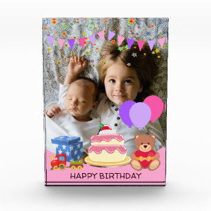 Bloc Photo Jouets pour enfants roses mignonette Fête d'annive