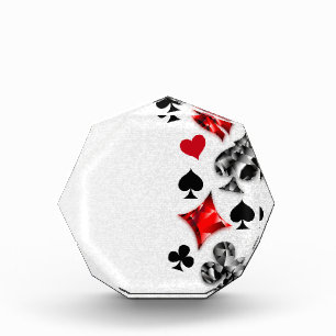 Bloc Photo Joueur de poker Joueur de cartes de jouer costumes