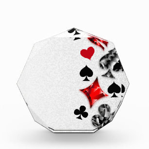 Bloc Photo Joueur de poker Joueur de cartes de jouer costumes