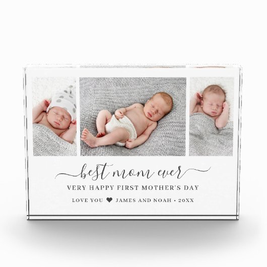 Bloc Photo Jour des mères Script meilleur maman jamais (Devant)