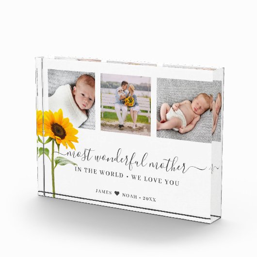 Bloc Photo Jour des mères Script plus merveilleuse mère (Droite)