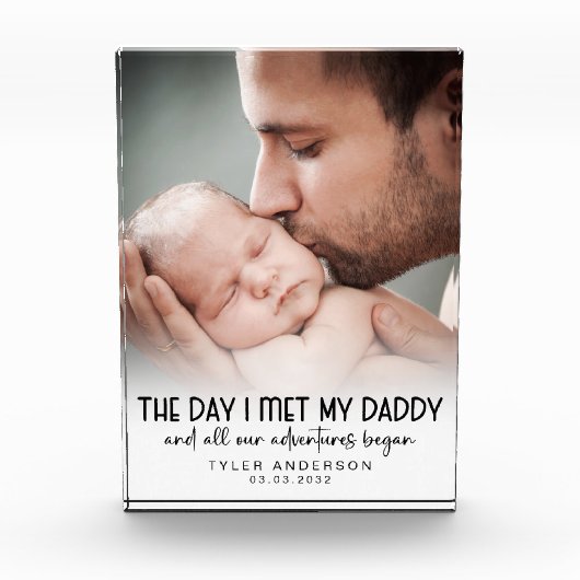 Bloc Photo Jour J'Ai Rencontré Mon Papa Première Fête des pèr (Devant)