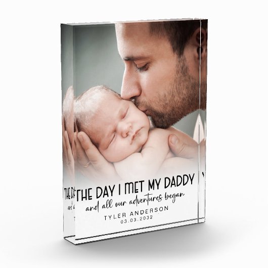 Bloc Photo Jour J'Ai Rencontré Mon Papa Première Fête des pèr (Gauche)