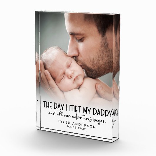 Bloc Photo Jour J'Ai Rencontré Mon Papa Première Fête des pèr (Droite)