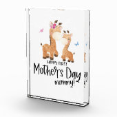 Bloc Photo Joyeuse fête des mères 🦒 Giraffe + Papillons (Droite)