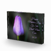 Bloc Photo Joyeuse Fête des mères Tulipe pourpre (Droite)