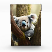 Bloc Photo Joyeuse Koala Australienne Dans L'Arbre, Bloc Phot (Devant)