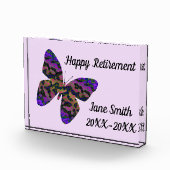 Bloc Photo Joyeuse retraite Moderne Bright Butterfly Employé (Droite)