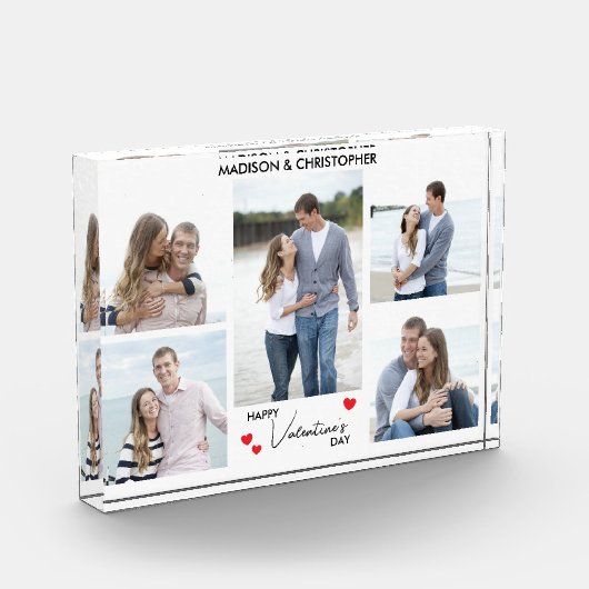 Bloc Photo Joyeuse Saint-Valentin Moderne Simple 5 (Gauche)