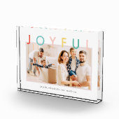 Bloc Photo Joyeuses vacances Moderne Simple Coloré Fun Holida (Droite)