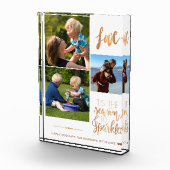 Bloc Photo Joyeuses vacances pour Grand-mère Love Typographie (Droite)