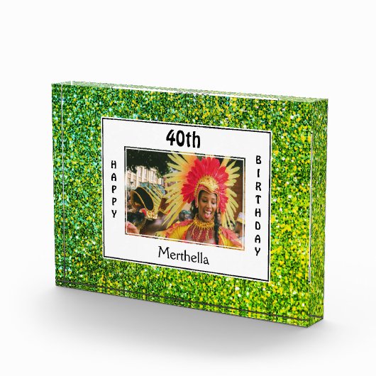 Bloc Photo Joyeux 40e anniversaire | TOUT ÂGE | PARTIES SCINT (Droite)