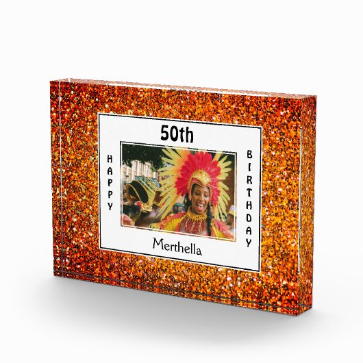 Bloc Photo Joyeux 50e anniversaire | TOUT ÂGE | PARTIES SCINT (Droite)