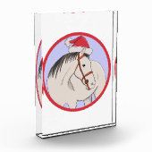 Bloc Photo Joyeux Cheval de Noël (Gauche)