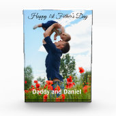 Bloc Photo Joyeux Fête des Premiers Pères sur mesure (Devant)