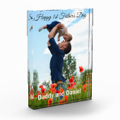 Bloc Photo Joyeux Fête des Premiers Pères sur mesure (Gauche)