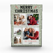 Bloc Photo Joyeux Noël vert 5 Photo Famille Noël (Devant)