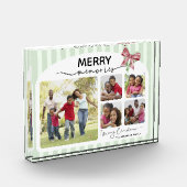 Bloc Photo Joyeux souvenirs Photo Collage Bow Noël (Gauche)