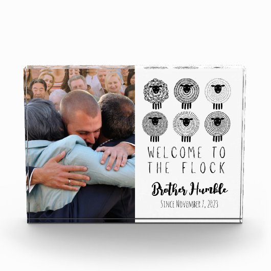 Bloc Photo JW Baptism Cadeau Personnalisé Bienvenue au troupe (Devant)