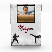 Bloc Photo Karate Winter Wonder Photo et nom personnalisés (Devant)