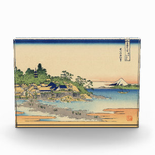 Bloc Photo Katsushika Hokusai Enoshima dans la province de Sa