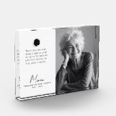 Bloc Photo La lumière reste | Photo personnalisée du Rose com (Gauche)