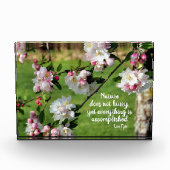 Bloc Photo La Nature Ne Se Dépêche Pas De Citer Inspirationne (Devant)