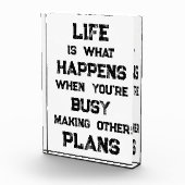 Bloc Photo La Vie Est... Devis motivationnel drôle (Droite)