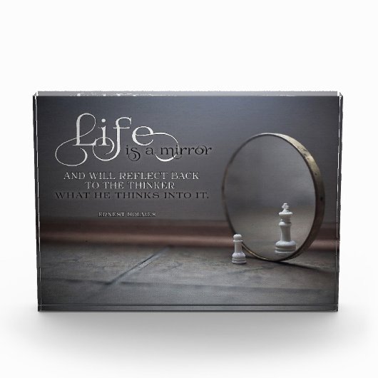 Bloc Photo La Vie Est Un Miroir (Devant)