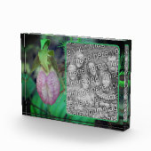 Bloc Photo Lady Slipper Orchid Créer Votre Propre (Droite)