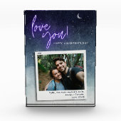 Bloc Photo L'amour de Valentine moderne personnalisé (Devant)