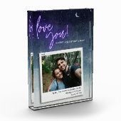 Bloc Photo L'amour de Valentine moderne personnalisé (Gauche)