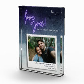 Bloc Photo L'amour de Valentine moderne personnalisé (Droite)