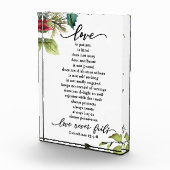 Bloc Photo L'amour est Corinthians Écriture Verse Couple (Droite)