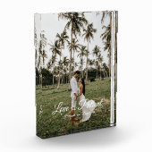 Bloc Photo L'amour est la photo et le nom du couple patient (Gauche)