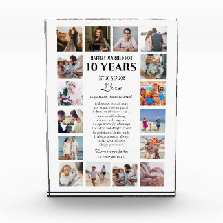 Bloc Photo L'amour est le patient Jalon Anniversaire Photo Bl