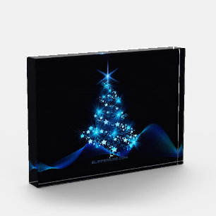 Bloc Photo l'arbre de Noël stylisé et lumineux de SlipperyJoe