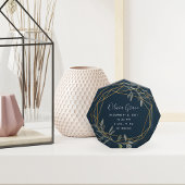 Bloc Photo Laurel Leaf Baby Birth Stats Acrylic Block