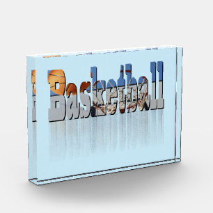 Bloc Photo Le Basket-Ball Est Le Nom,