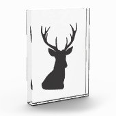 Bloc Photo Le cerf Silhouette Silhouette animal sauvage Postc (Gauche)