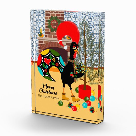 Bloc Photo Le coq portugais et les lumières de Noël (Droite)