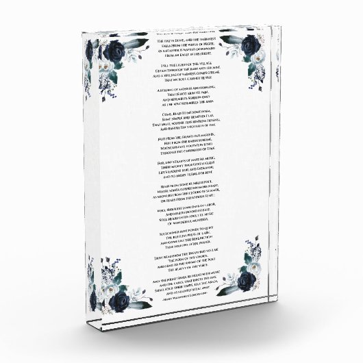 Bloc Photo Le Jour Est Fait Citation Longfellow (Gauche)