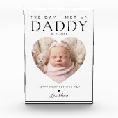 Bloc Photo Le jour où j'ai rencontré mon papa première Fête d (Devant)