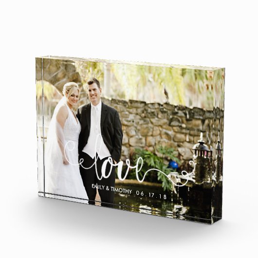 Bloc Photo Le manuscrit d'amour a recouvert la photo (Droite)