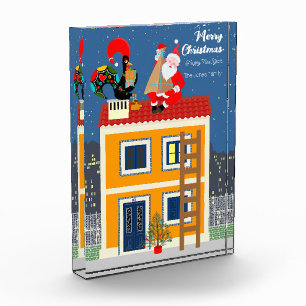 Bloc Photo Le Père Noël rencontre le Coq portugais