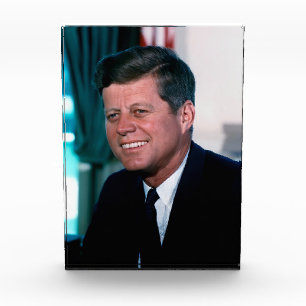 Bloc Photo Le président américain John F. Kennedy au bureau o