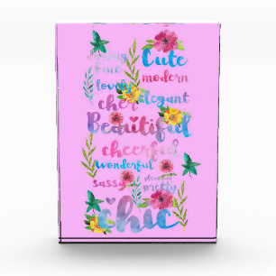 Bloc Photo Lecteur de fleurs Fleur mignonne Moderne Belle