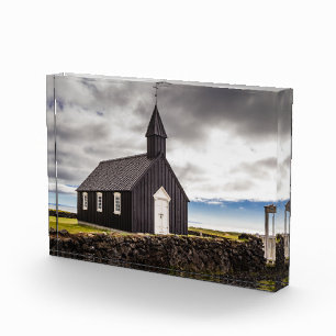 Bloc Photo L'Église Noire De Budir, Islande