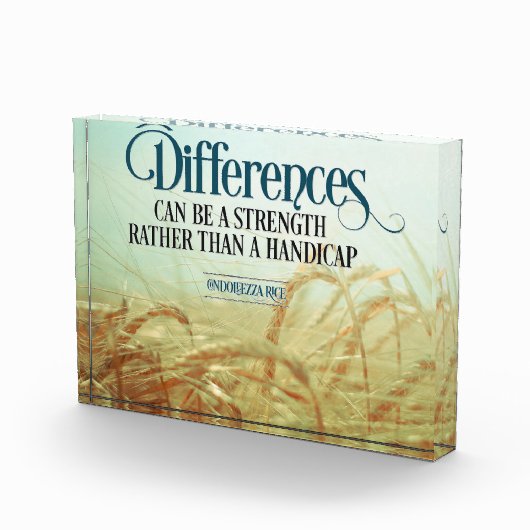 Bloc Photo Les différences peuvent être une force (Droite)